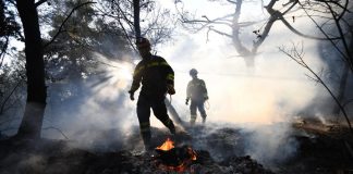 Požar kod Pule, vatra preti kućama