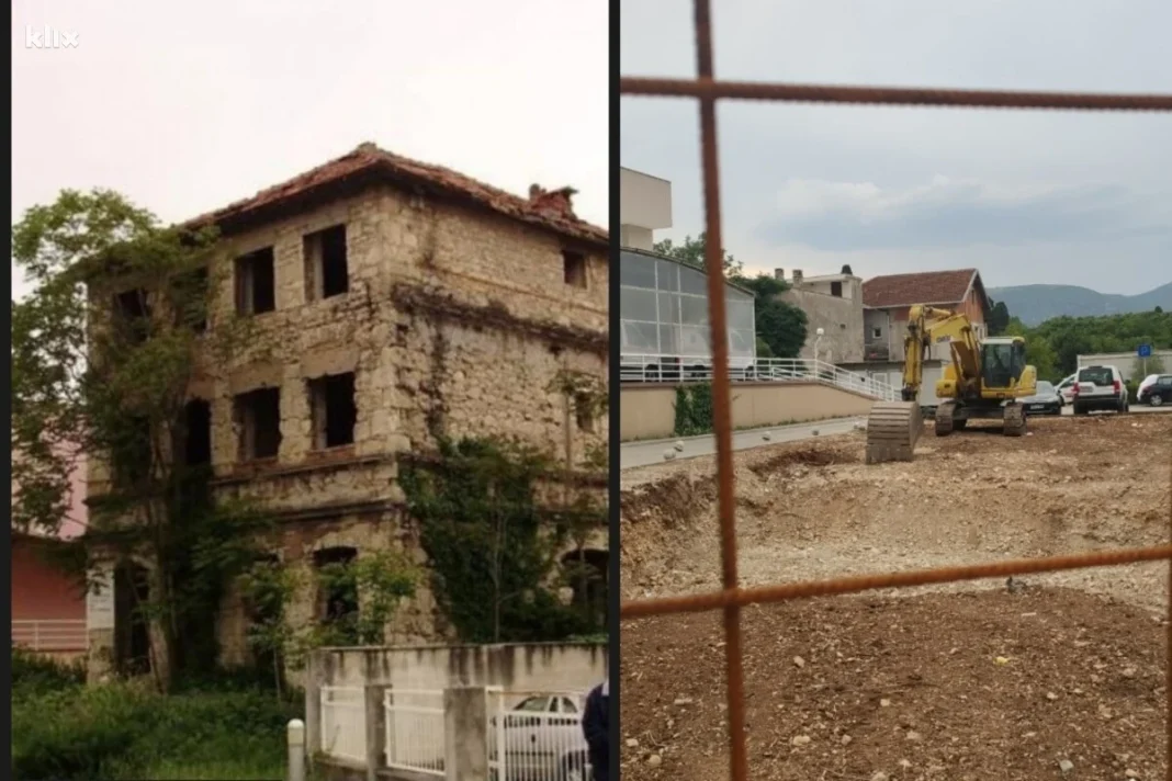 Srušena kuća Predraga Matvejevića