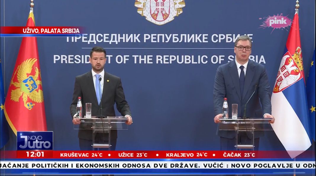 Predsednik CG u Beogradu: Milatović o Marovićevom izručenju, Vučić o crnogorskom priznanju Kosova