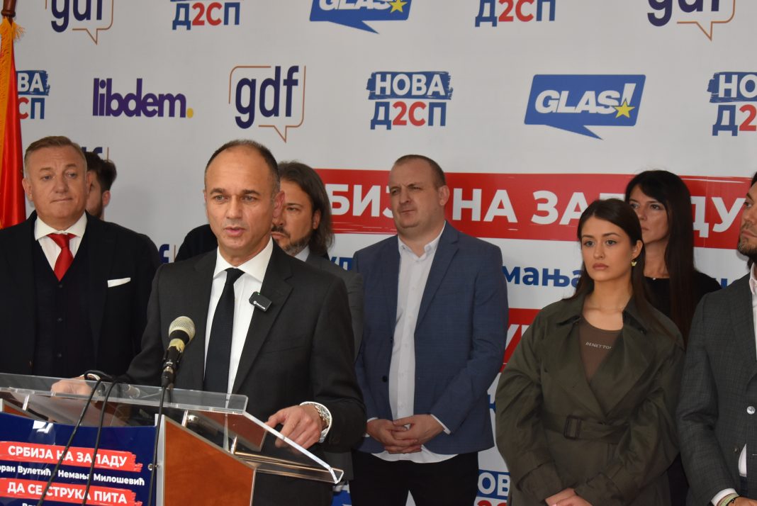 Vuletić: Ako ne pobedi lista „Srbija na zapadu – da se struka pita“ zemlja će nastaviti da tavori, tinja