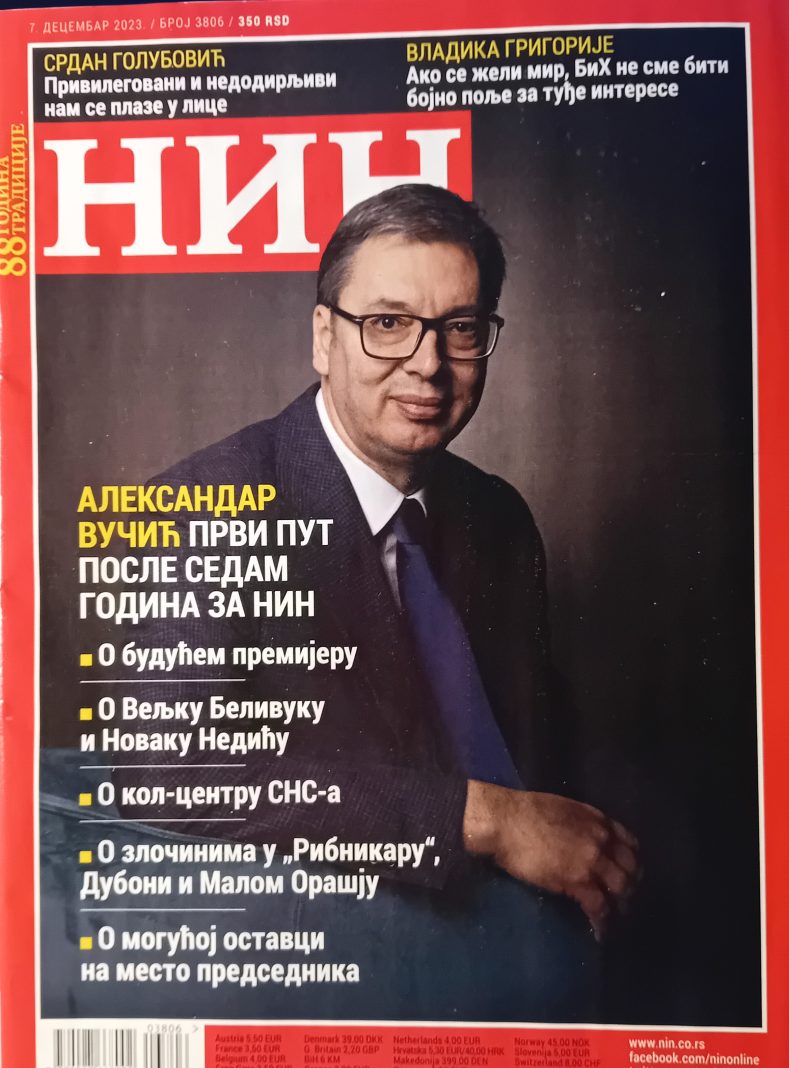 Ko su članovi kolegijuma i redakcije NIN-a koji su danas dali otkaz Jeleni Drakulić?