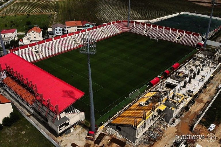 Nastavljena izgradnja južne tribine Veležovog stadiona