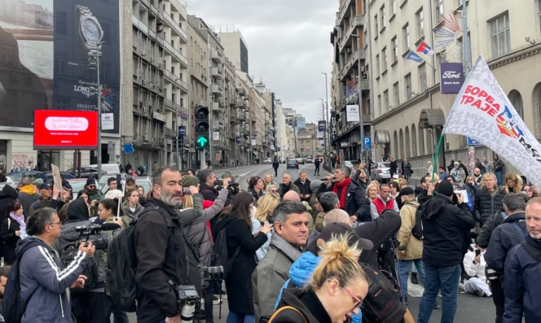 Beograd: Završena blokada Brankovog mosta, novi protest u petak ispred RTS-a