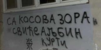 Osvanuo grafit – pretnja smrću Kurtiju